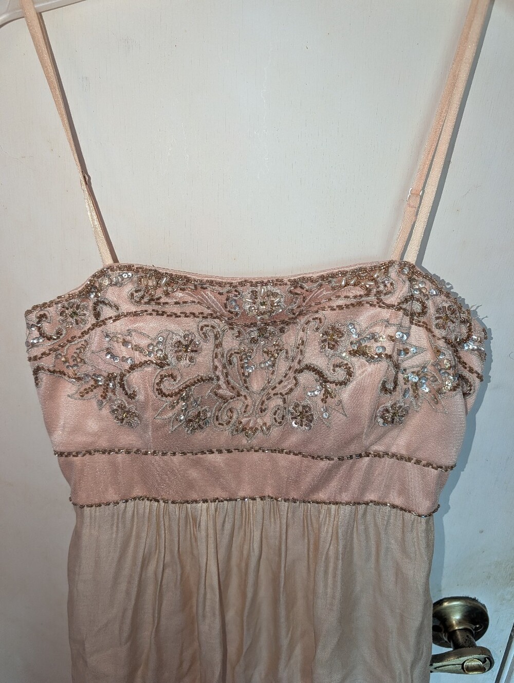 Vintage Sue Wong Pink Beaded Mini Dress - Picture 2 of 6